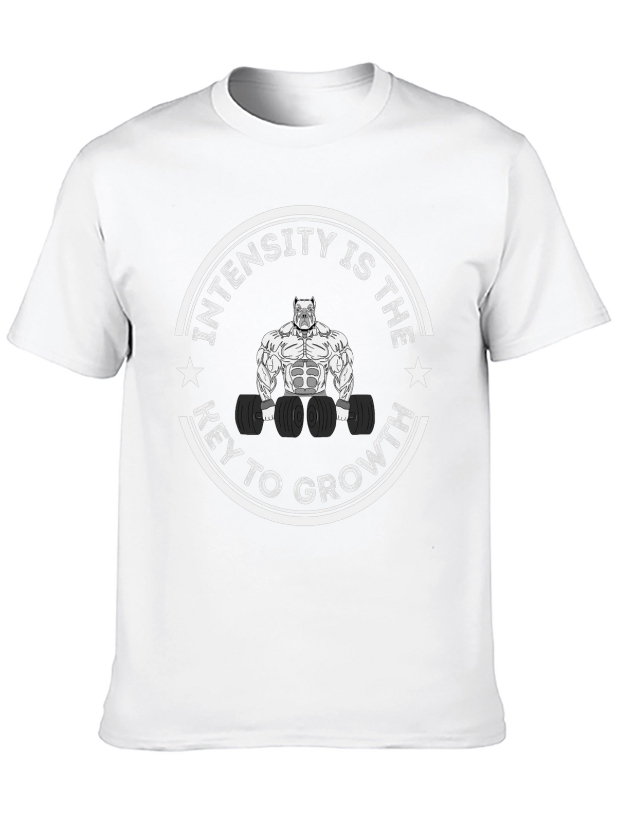 Intensity is Key to Growth Black Graphic Tee