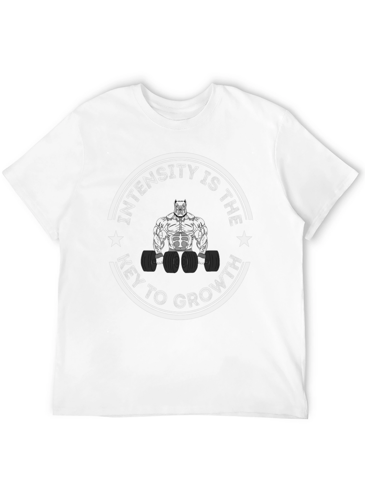 Intensity is Key to Growth Black Graphic Tee