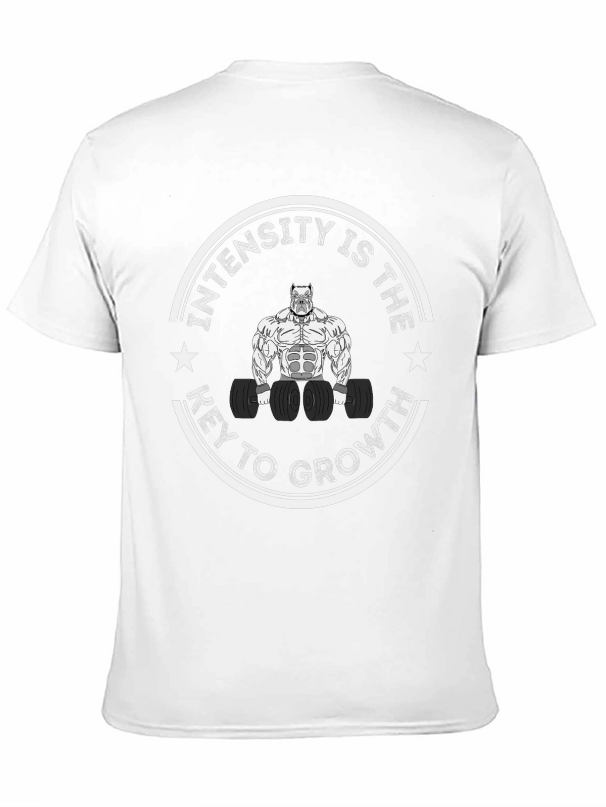 Intensity is Key to Growth Black Graphic Tee