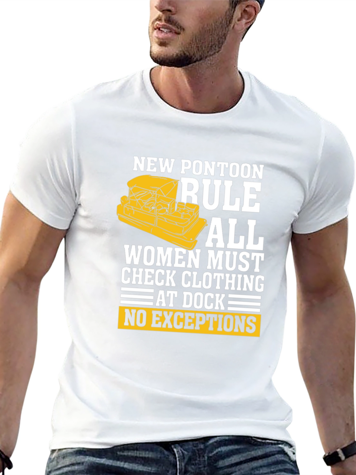 New Pontoon Rule T-Shirt - Womens Clothing Check!