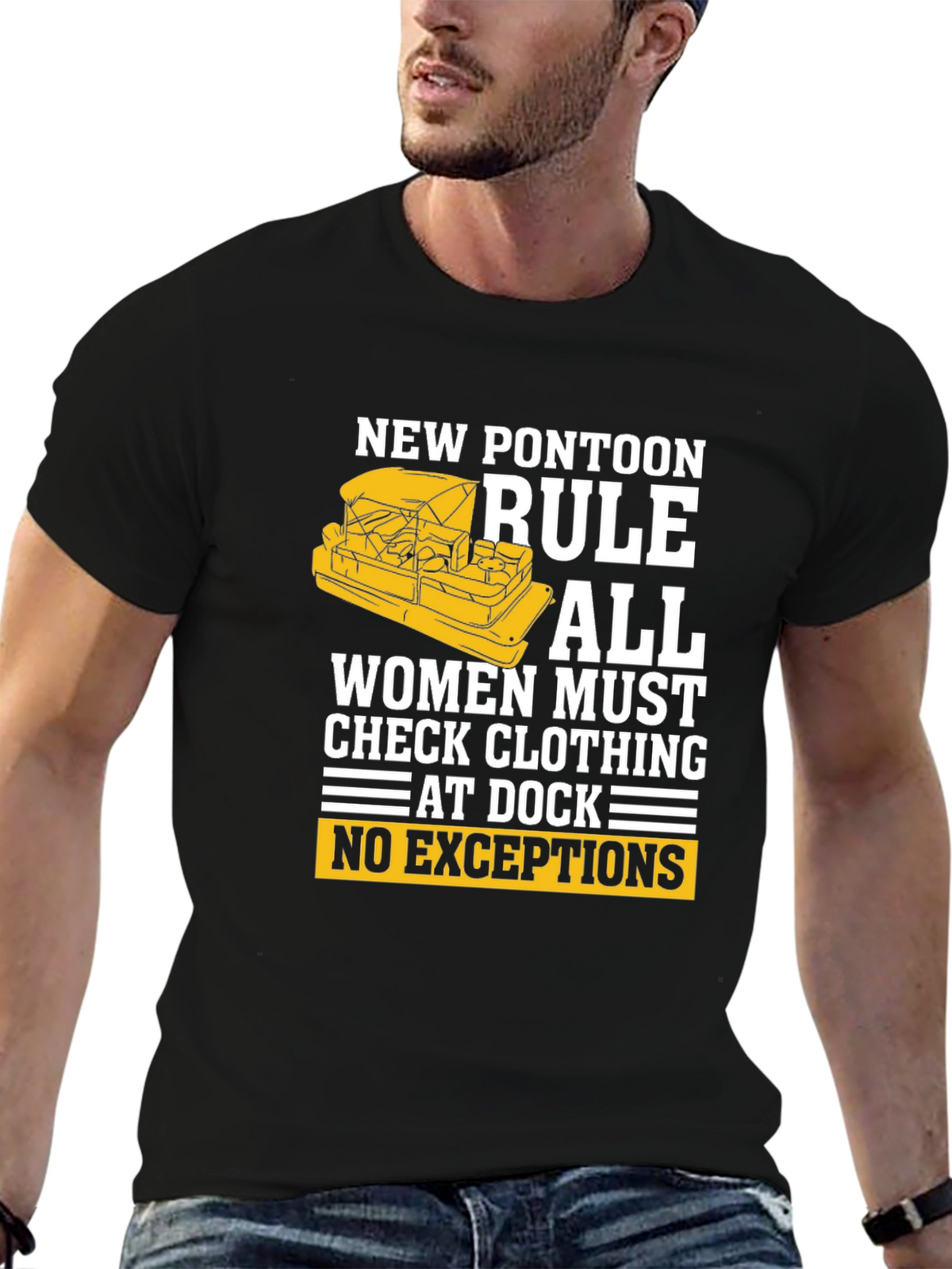 New Pontoon Rule T-Shirt - Womens Clothing Check!