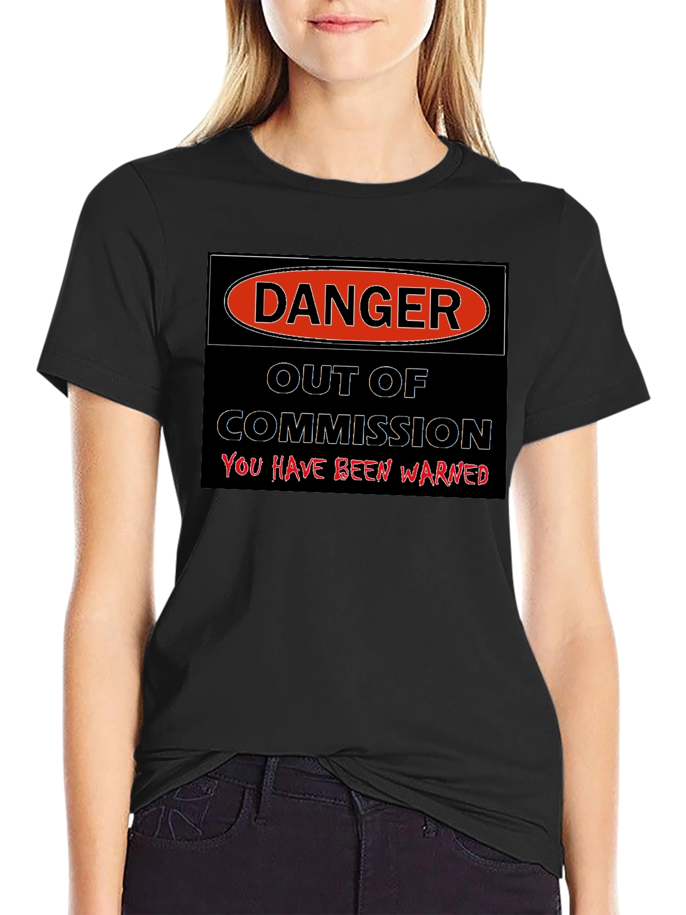 Danger Out of Commission Warning T-Shirt