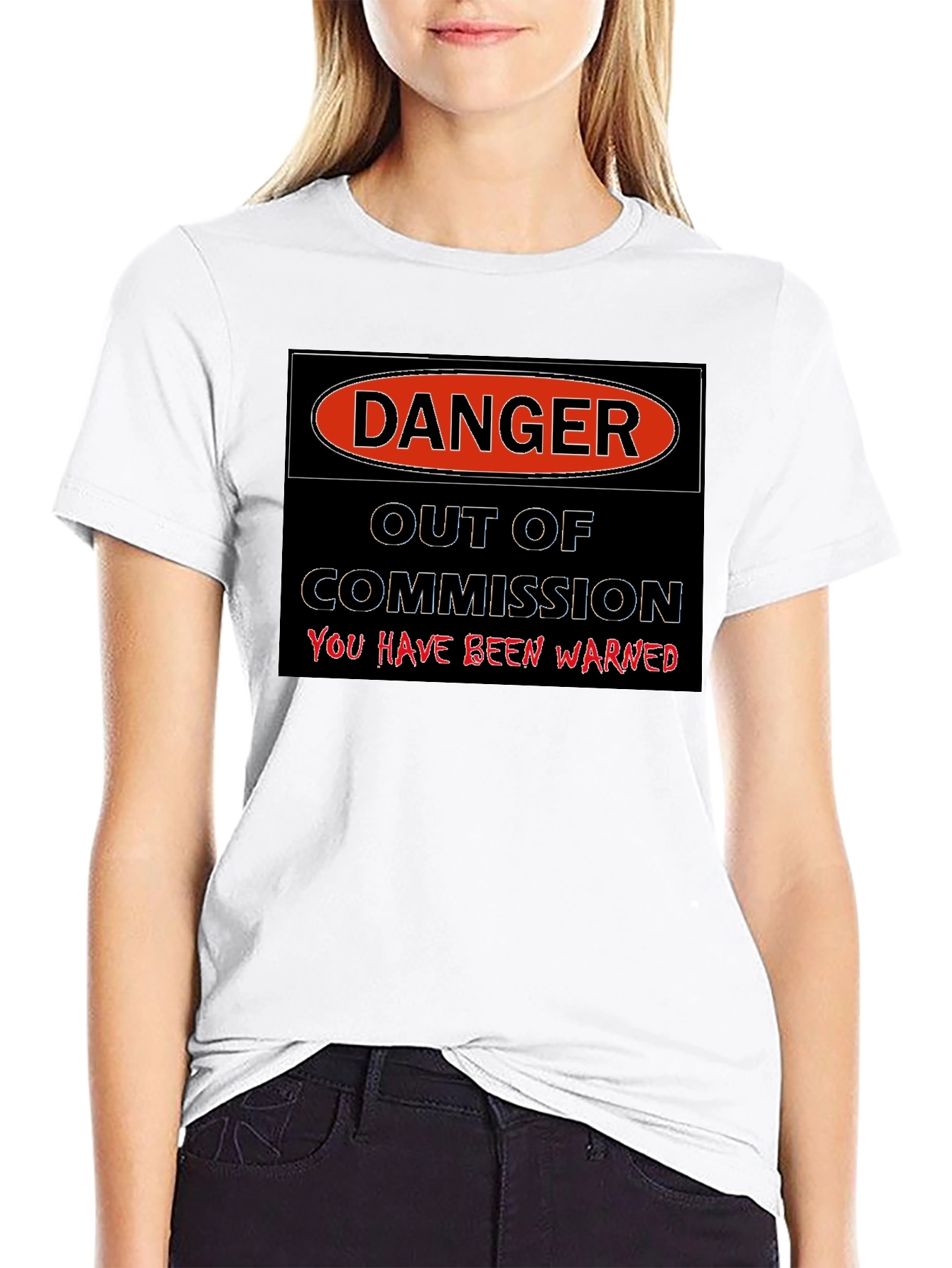 Danger Out of Commission Warning T-Shirt