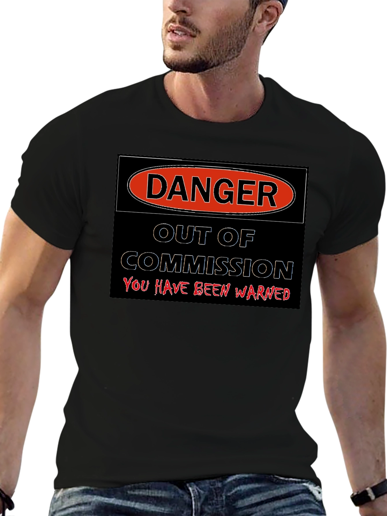Danger Out of Commission Warning T-Shirt