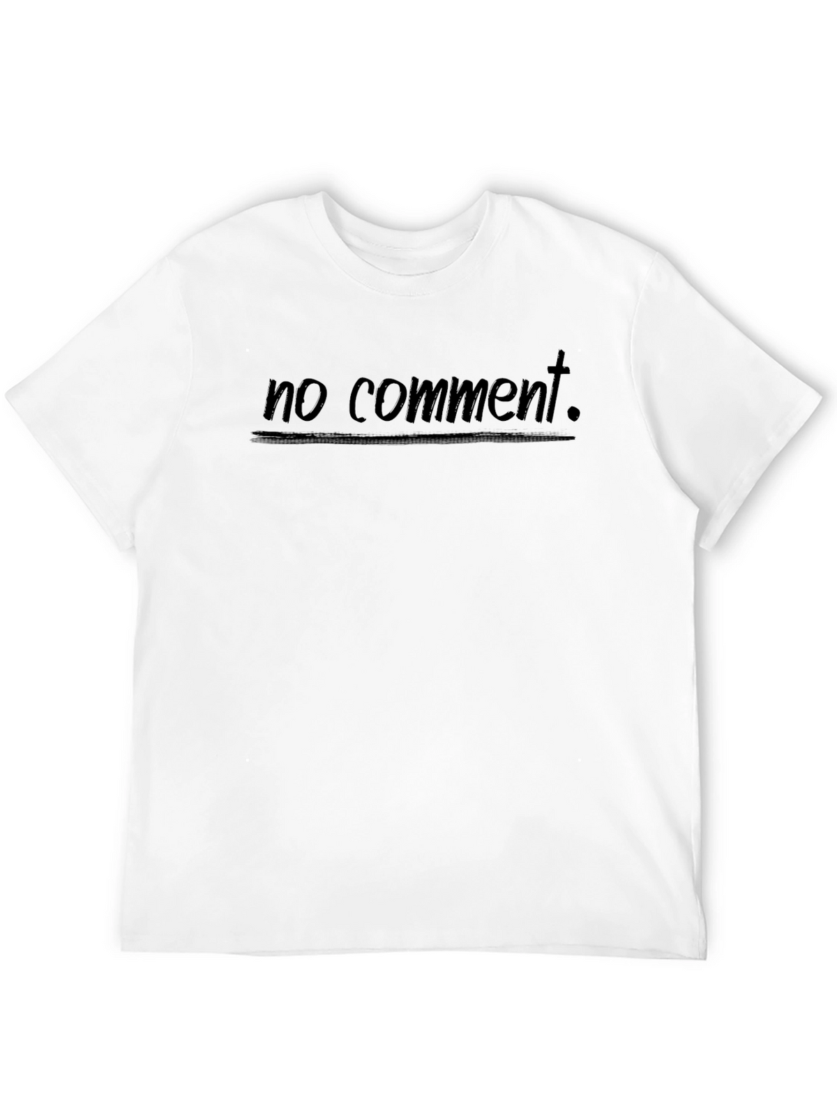 No Comment Graphic Tee - Soft Cotton Casual Top