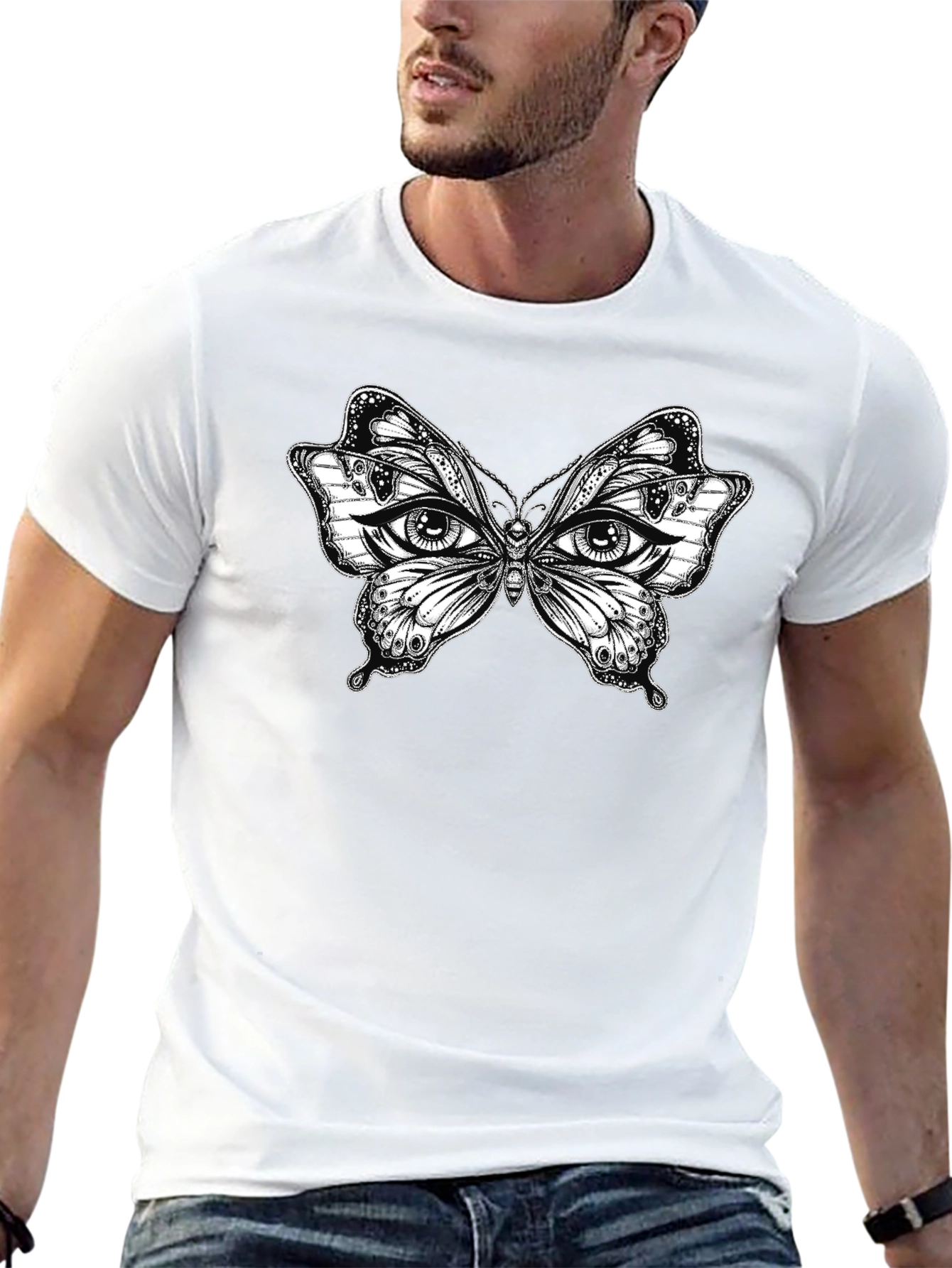 Butterfly Eye Graphic T-Shirt