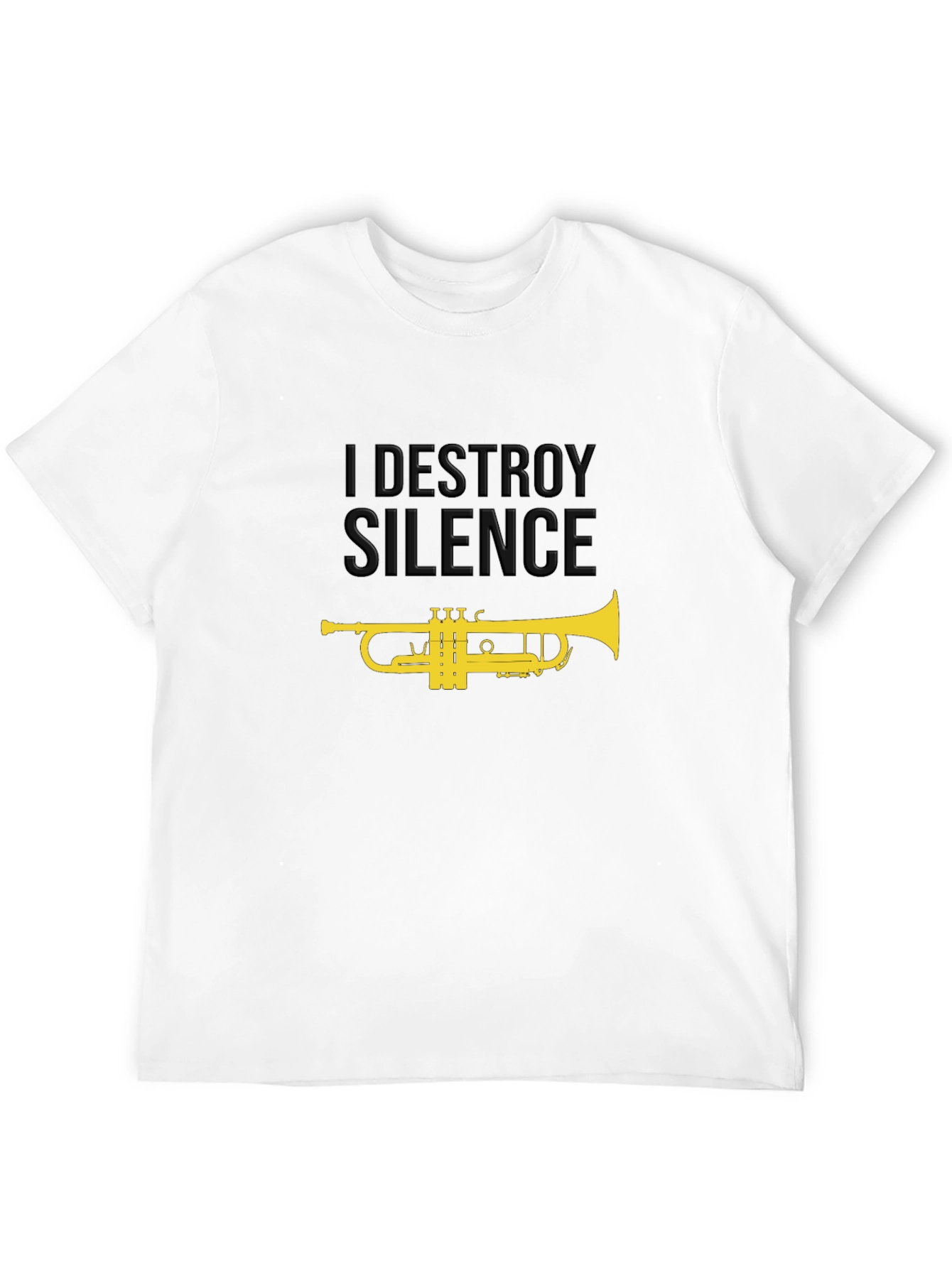 I Destroy Silence Trumpet Graphic Tee