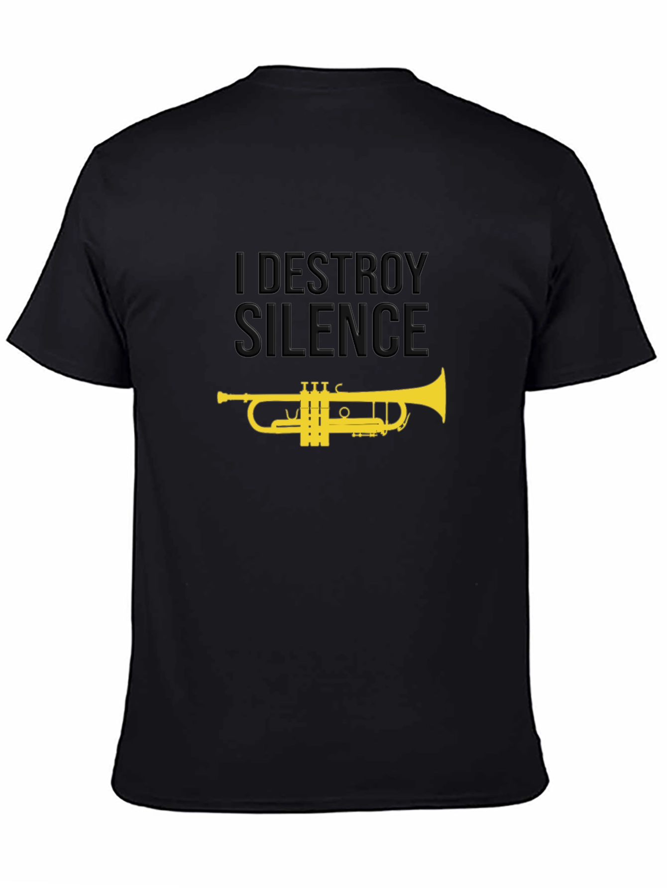 I Destroy Silence Trumpet Graphic Tee