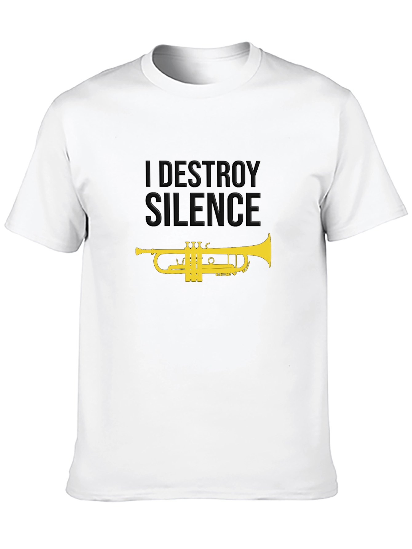 I Destroy Silence Trumpet Graphic Tee