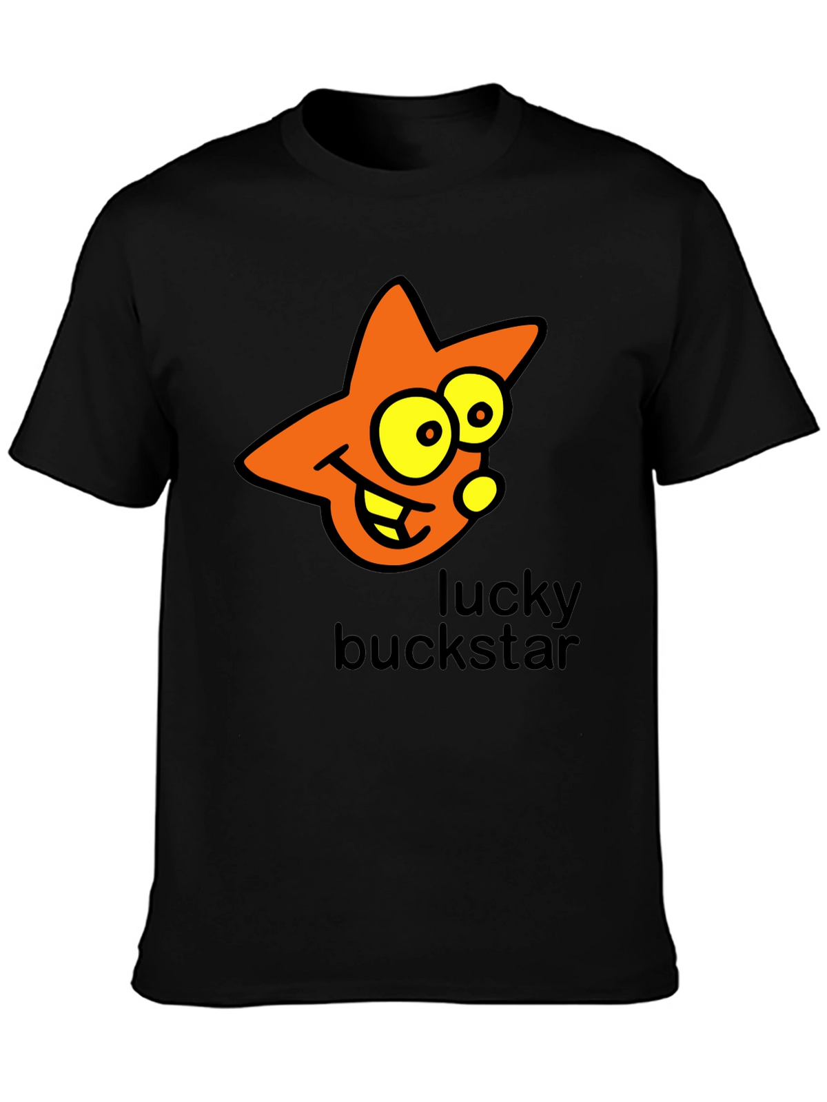 Lucky Buckstar Graphic Tee - Black