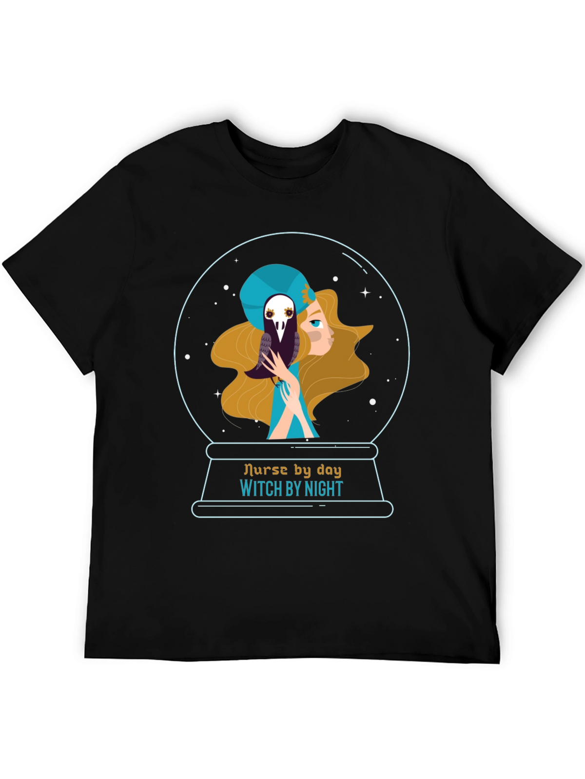 Nurse By Day Witch By Night Graphic Tee