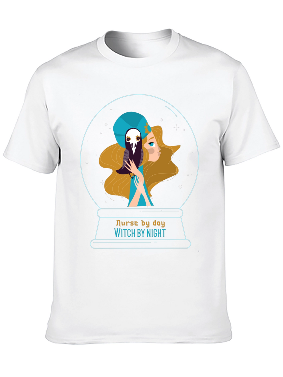 Nurse By Day Witch By Night Graphic Tee