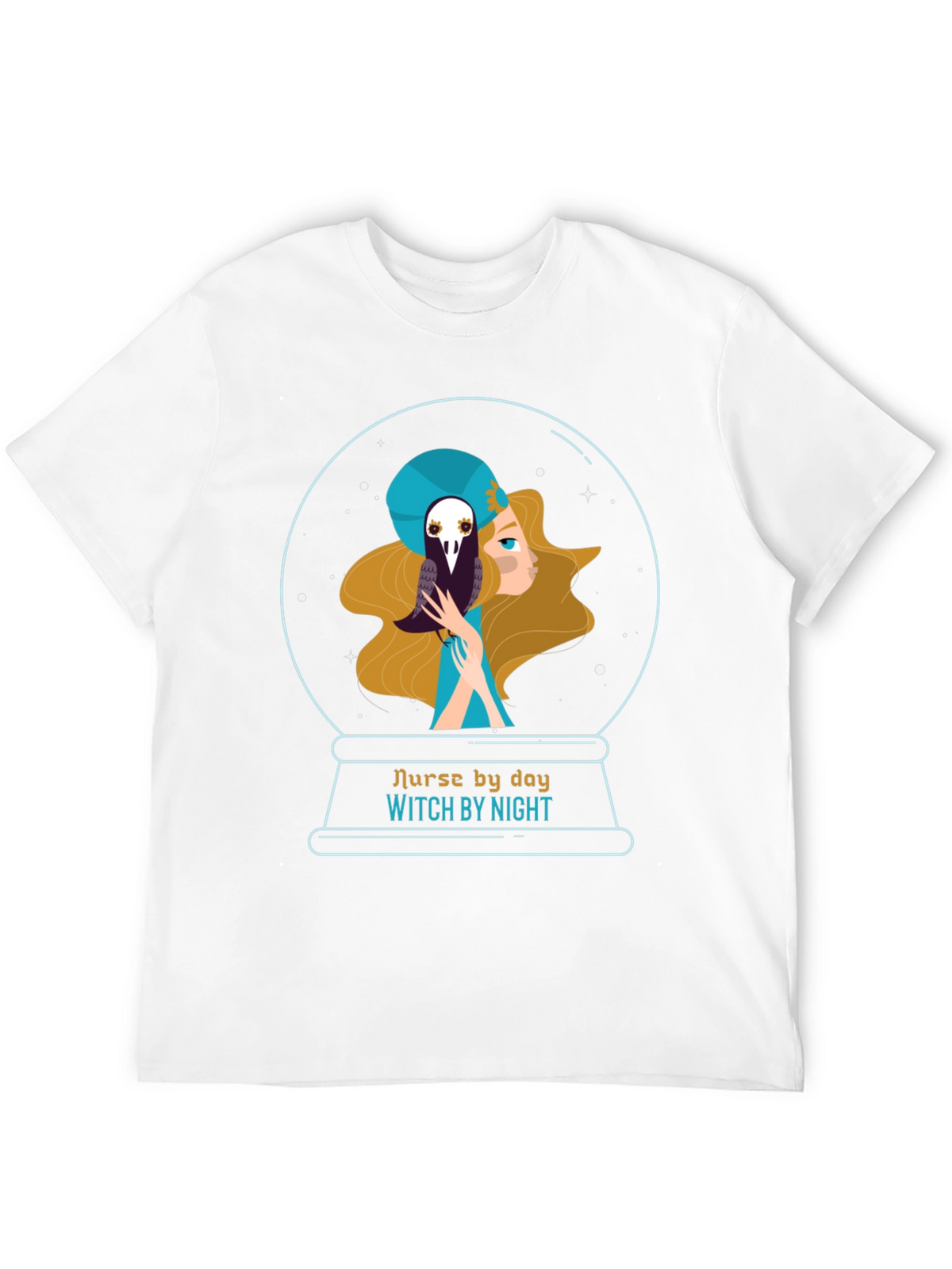 Nurse By Day Witch By Night Graphic Tee