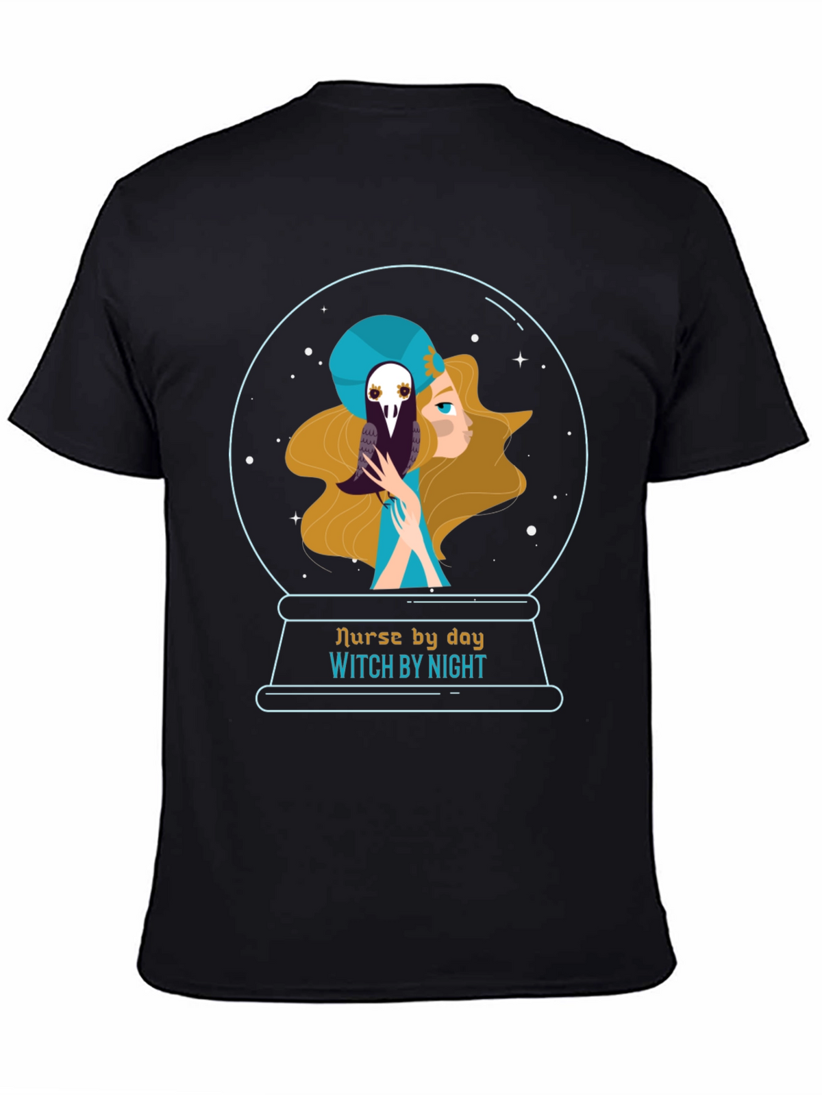 Nurse By Day Witch By Night Graphic Tee