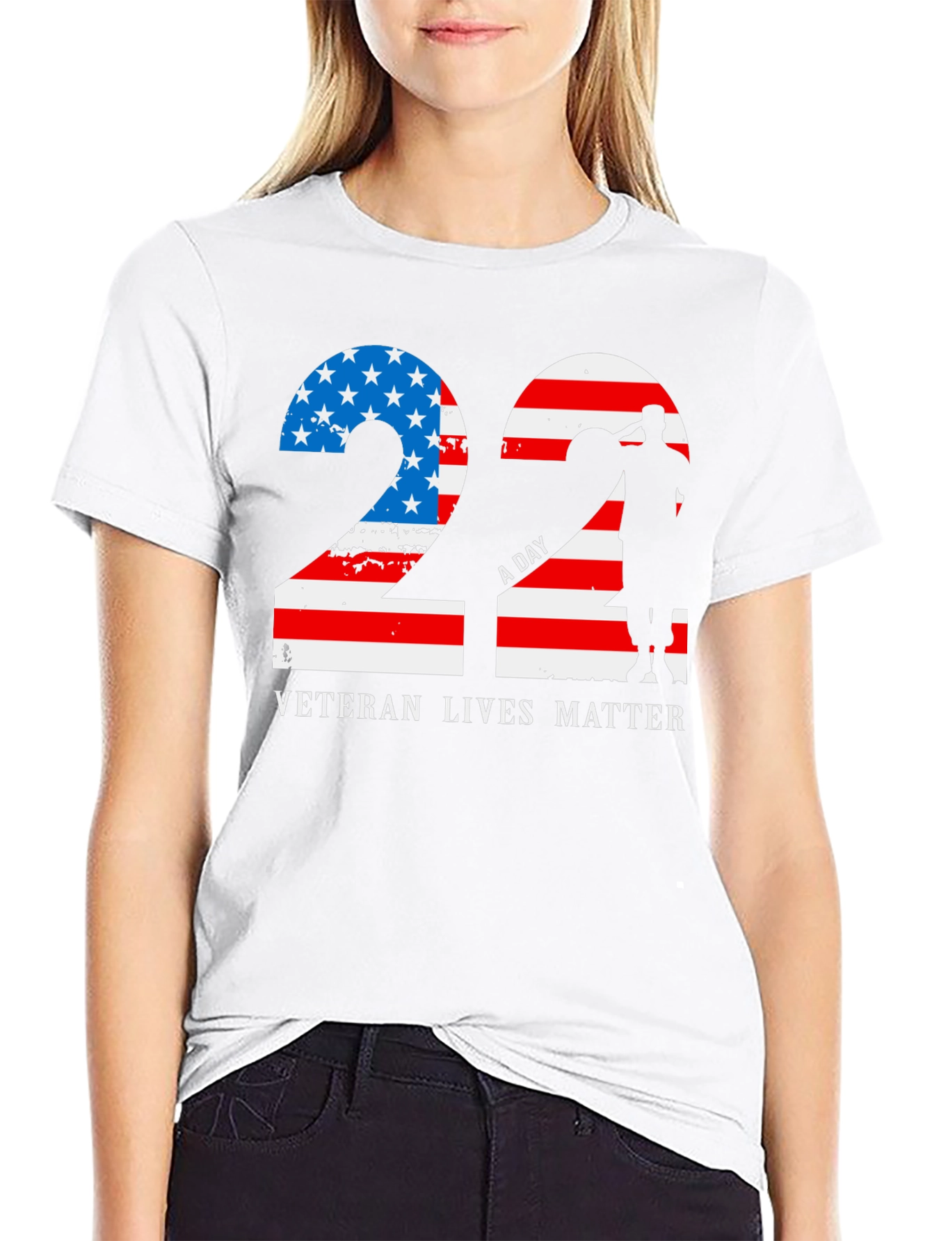 Veteran Lives Matter Patriotic Graphic T-Shirt