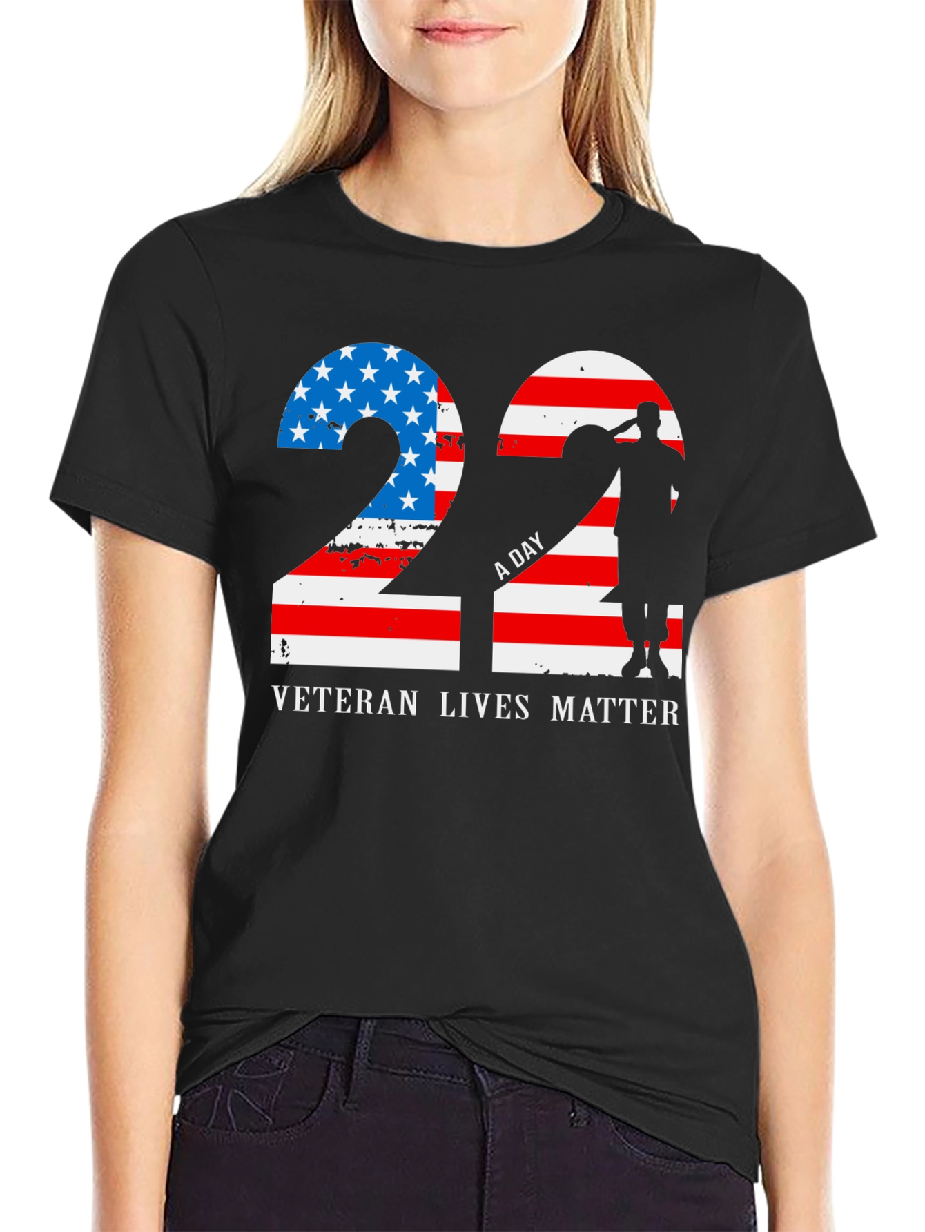 Veteran Lives Matter Patriotic Graphic T-Shirt