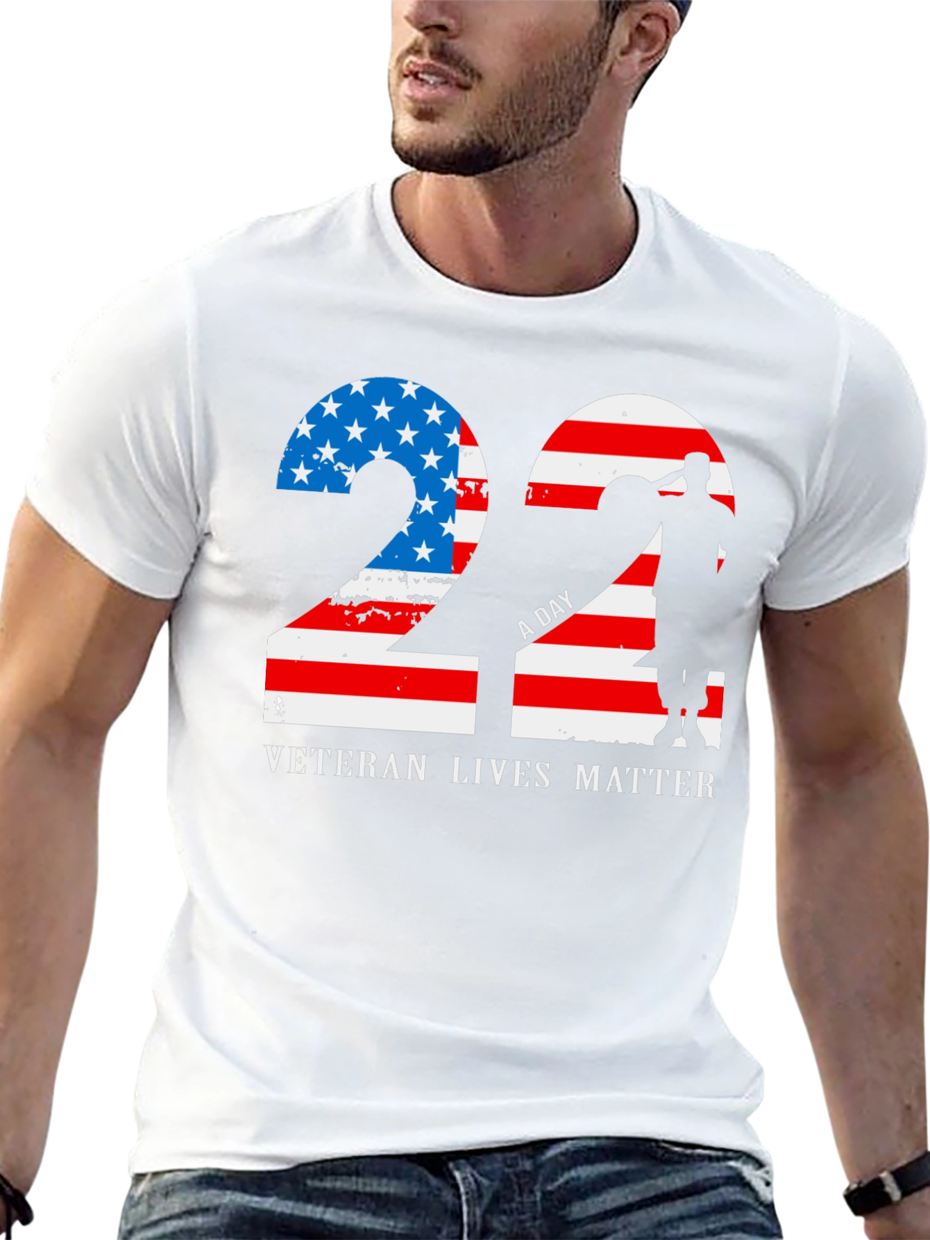 Veteran Lives Matter Patriotic Graphic T-Shirt