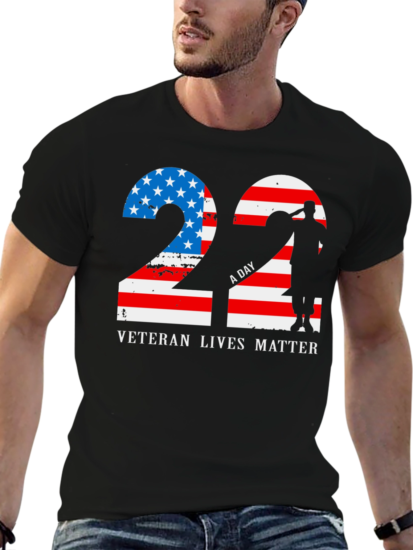 Veteran Lives Matter Patriotic Graphic T-Shirt