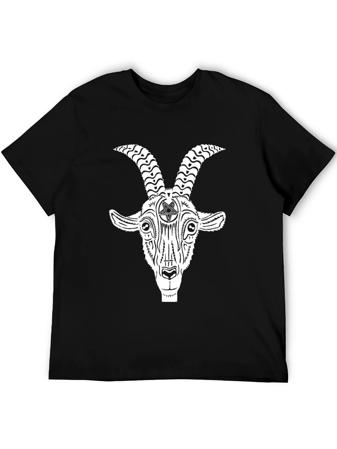 Baphomet Goat Head T-Shirt - Occult Satanic Graphic Tee