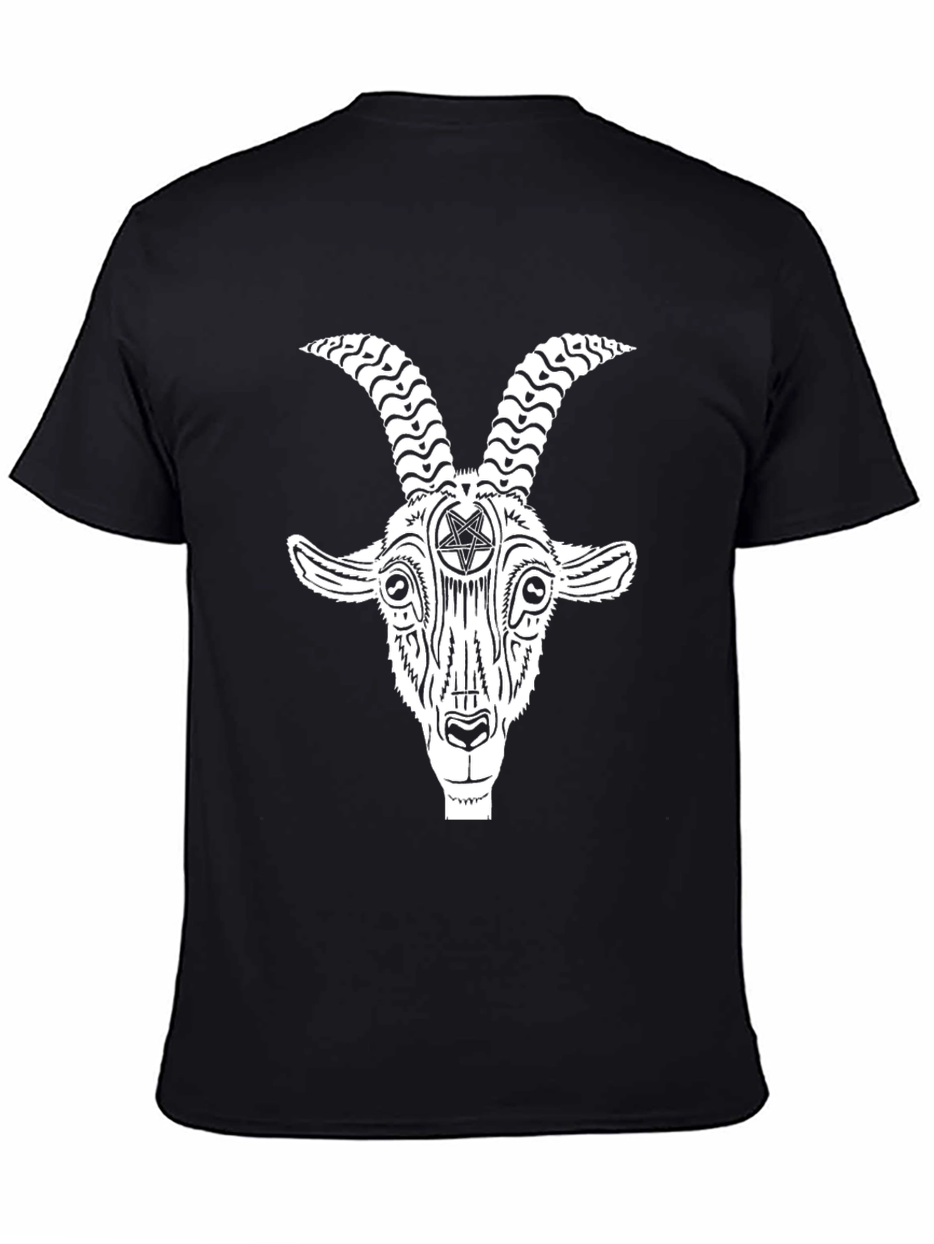 Baphomet Goat Head T-Shirt - Occult Satanic Graphic Tee