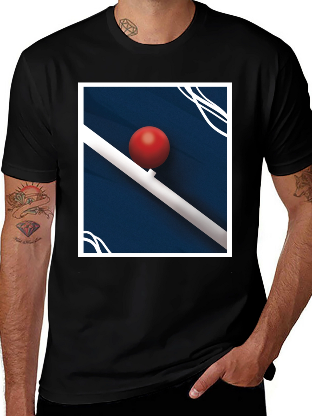 Modern Art Graphic Tee - Bold & Unique Design