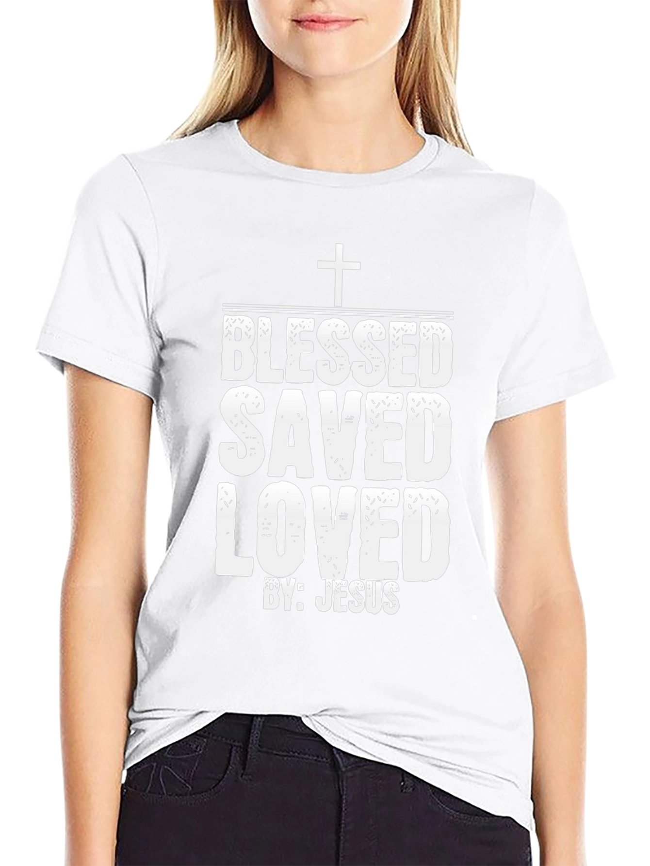 Blessed Saved Loved T-Shirt - Christian Faith Tee