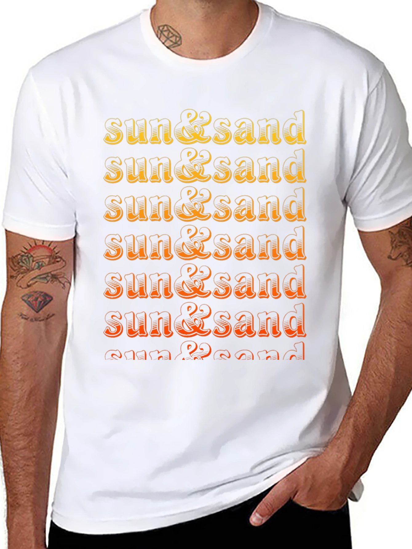 Sun & Sand Graphic Tee - Retro Summer T-Shirt