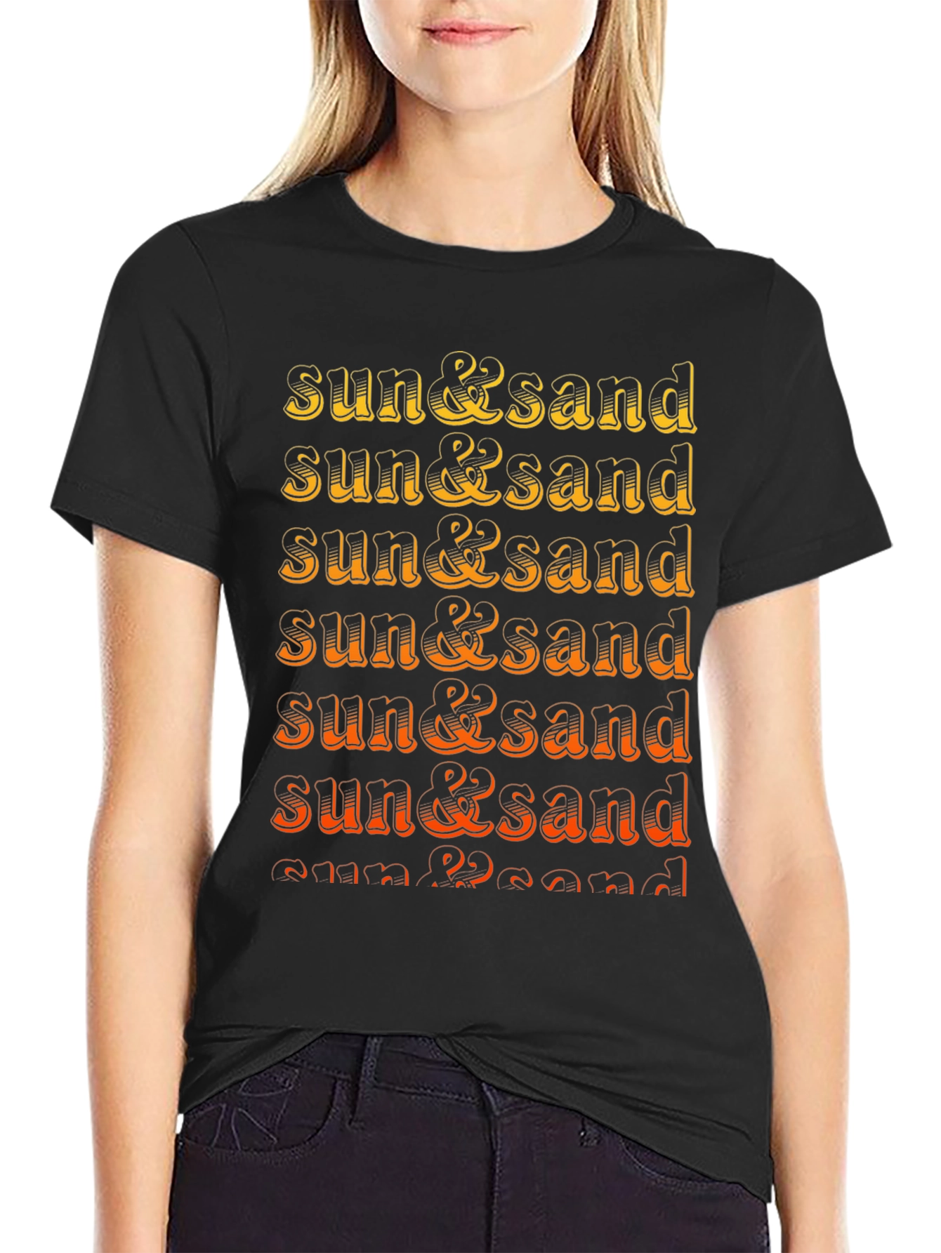 Sun & Sand Graphic Tee - Retro Summer T-Shirt