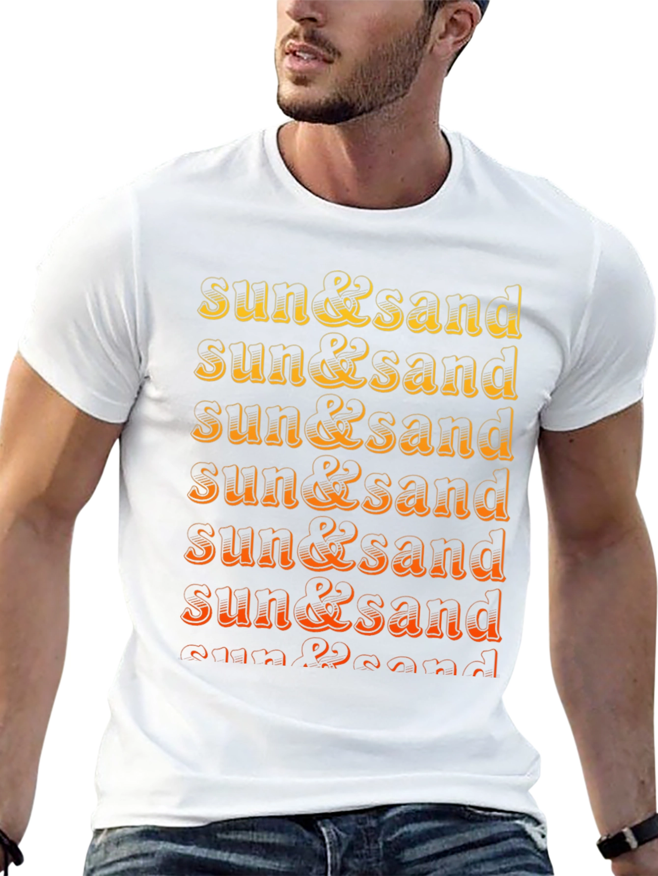 Sun & Sand Graphic Tee - Retro Summer T-Shirt