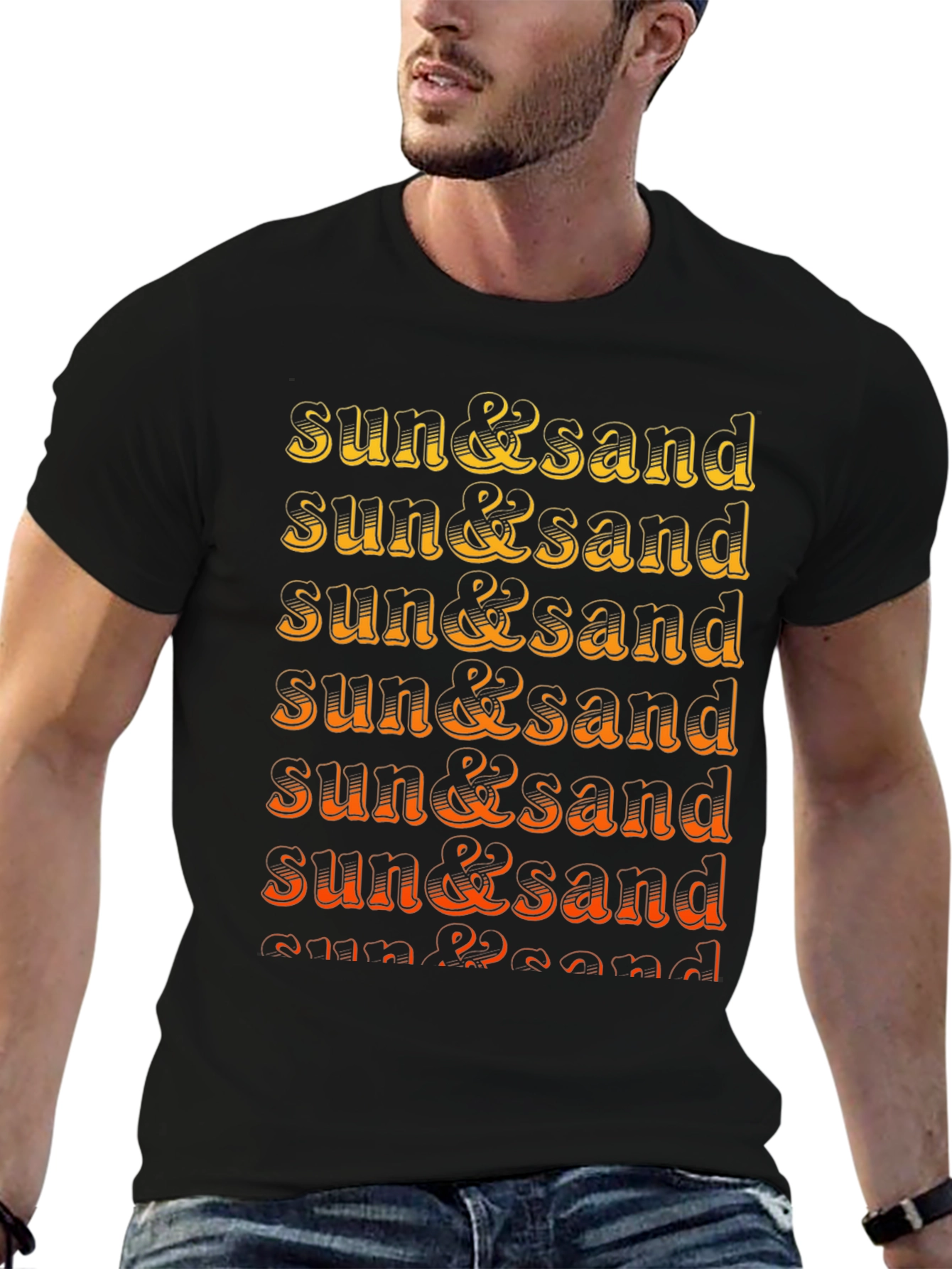 Sun & Sand Graphic Tee - Retro Summer T-Shirt