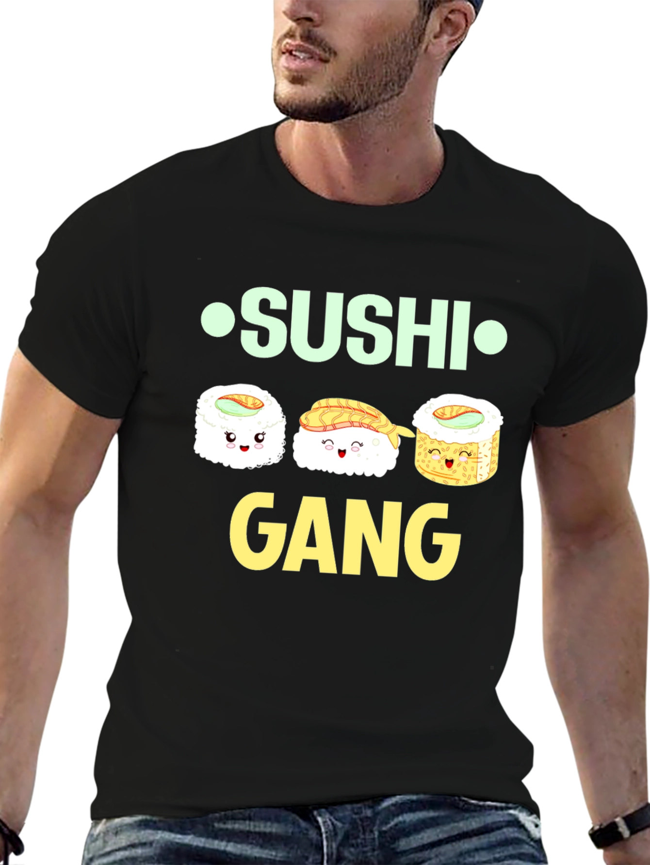Sushi Gang Black T-Shirt