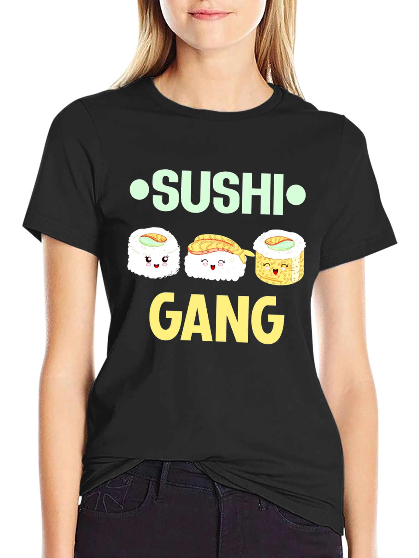 Sushi Gang Black T-Shirt