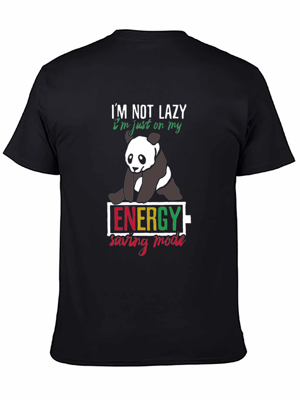 Lazy Panda Energy Saving Mode T-Shirt