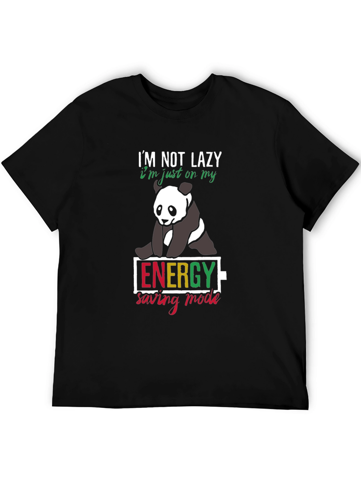 Lazy Panda Energy Saving Mode T-Shirt