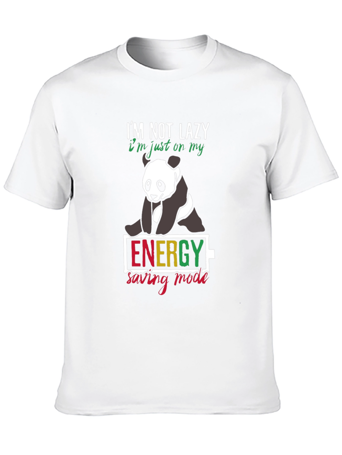 Lazy Panda Energy Saving Mode T-Shirt