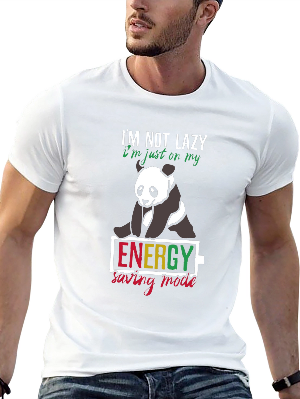 Lazy Panda Energy Saving Mode T-Shirt