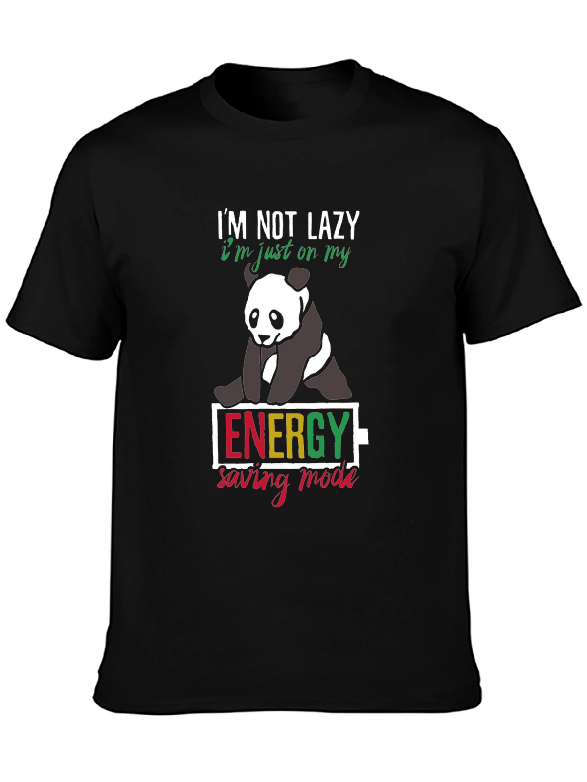 Lazy Panda Energy Saving Mode T-Shirt