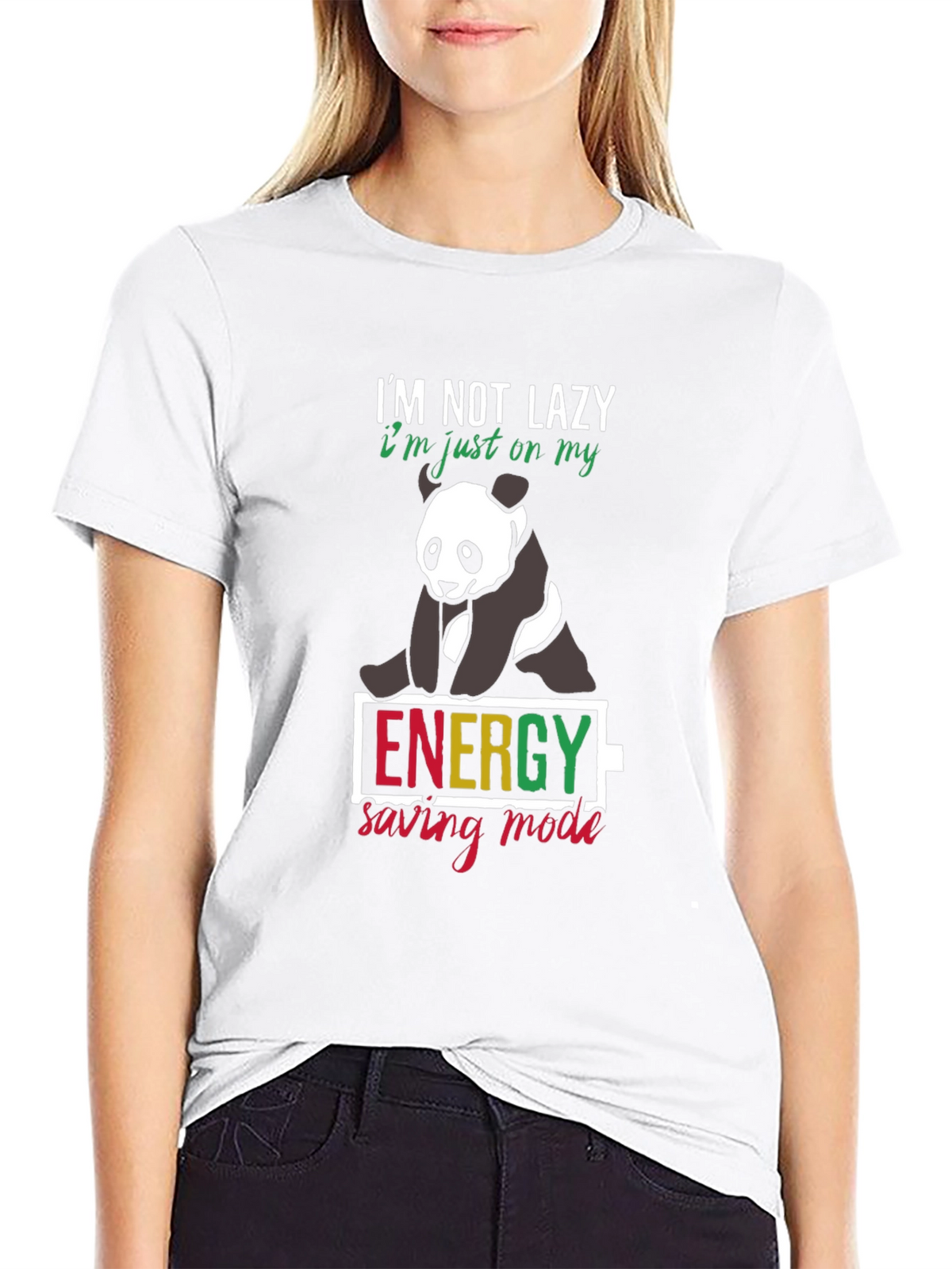 Lazy Panda Energy Saving Mode T-Shirt