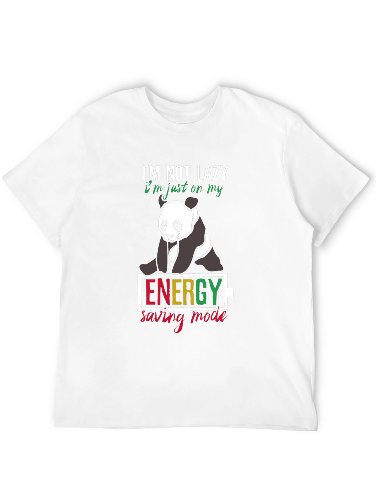Lazy Panda Energy Saving Mode T-Shirt