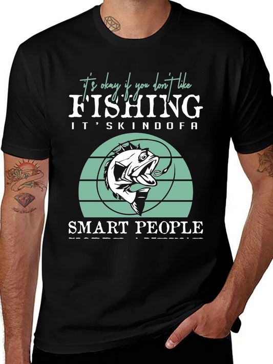 Funny Fishing T-Shirt - Smart People Fish!