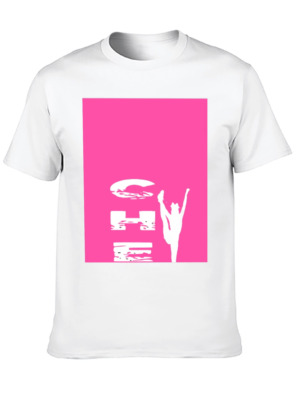 Gymnastics Pink Graphic Black T-Shirt