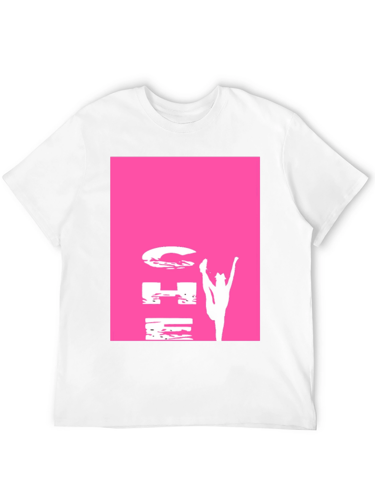 Gymnastics Pink Graphic Black T-Shirt