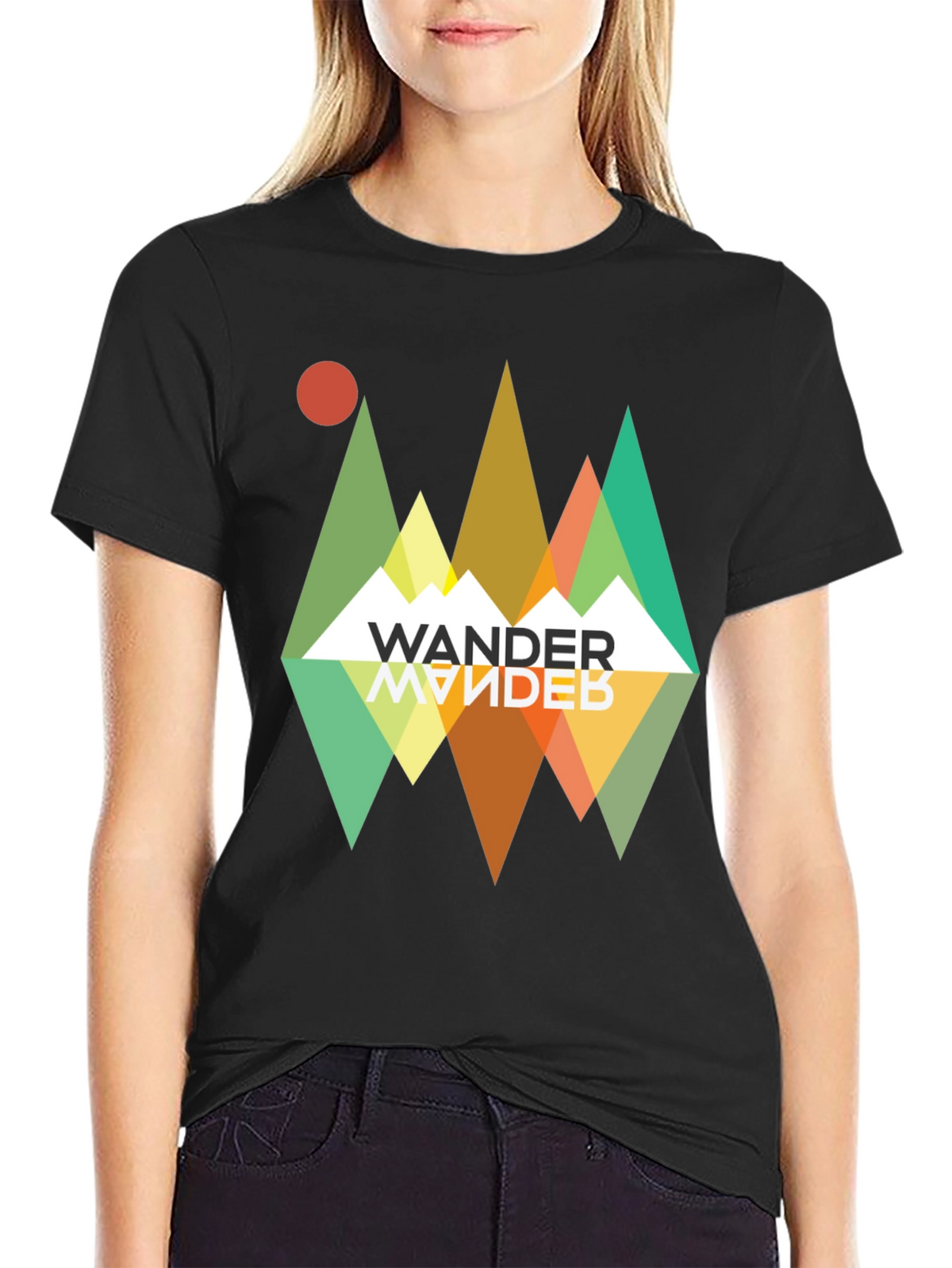 Wander Graphic Tee - Retro Mountain Adventure
