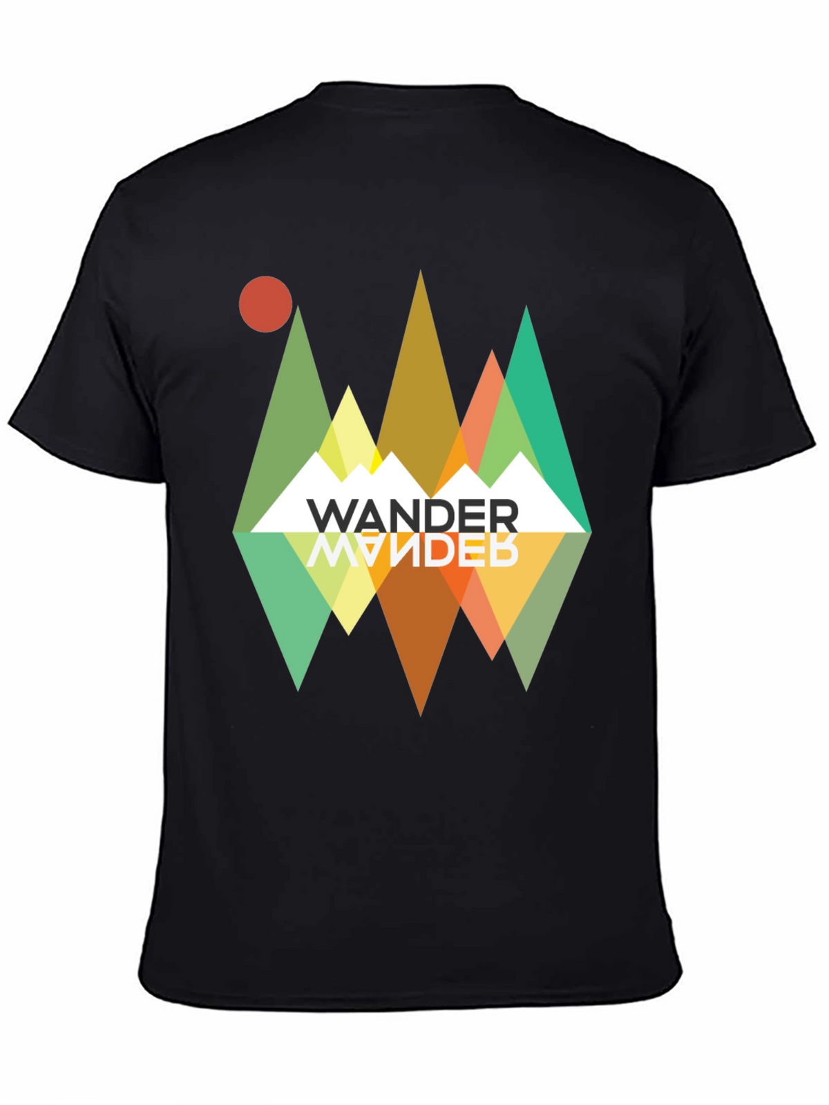 Wander Graphic Tee - Retro Mountain Adventure
