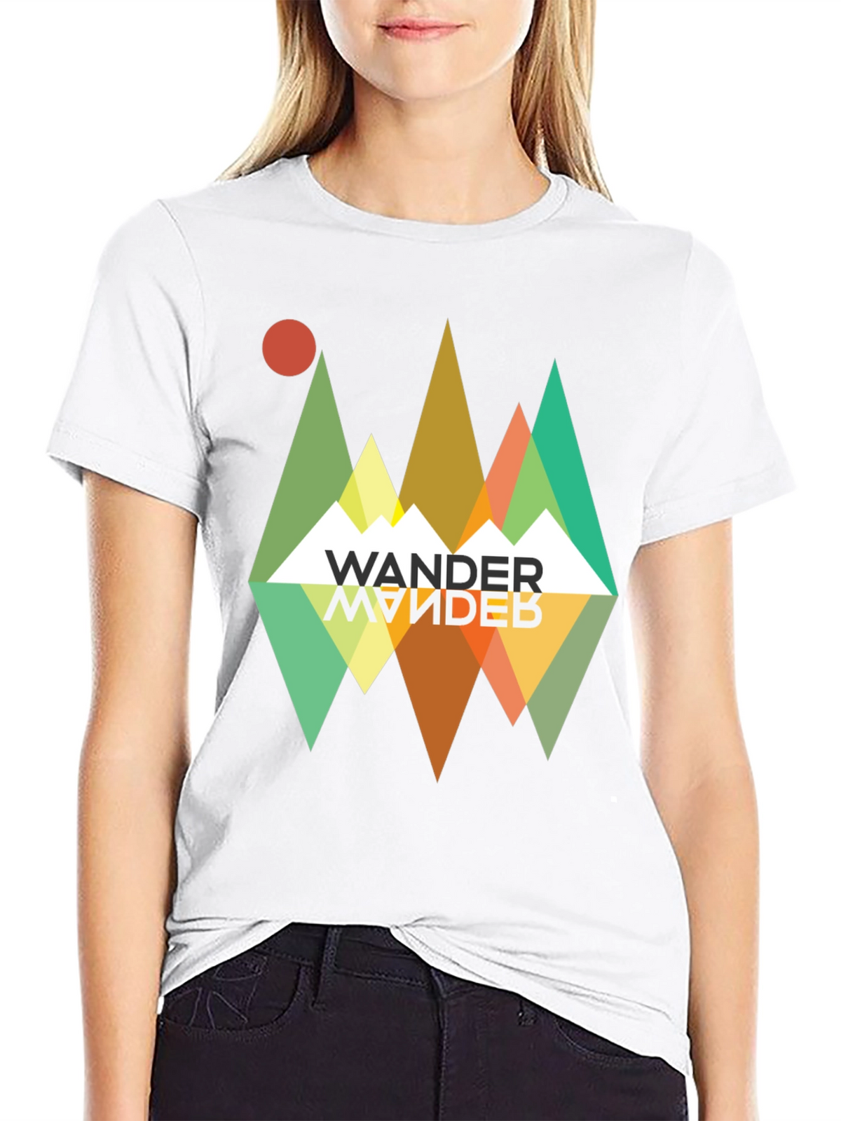 Wander Graphic Tee - Retro Mountain Adventure