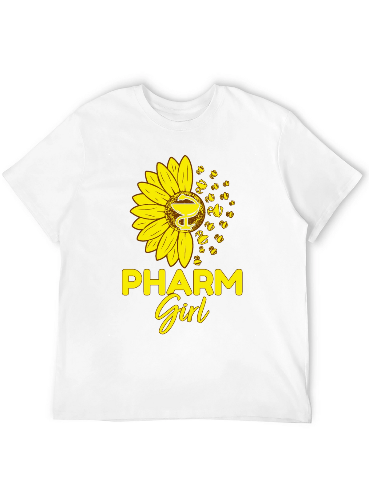 Pharm Girl Sunflower T-Shirt - Black