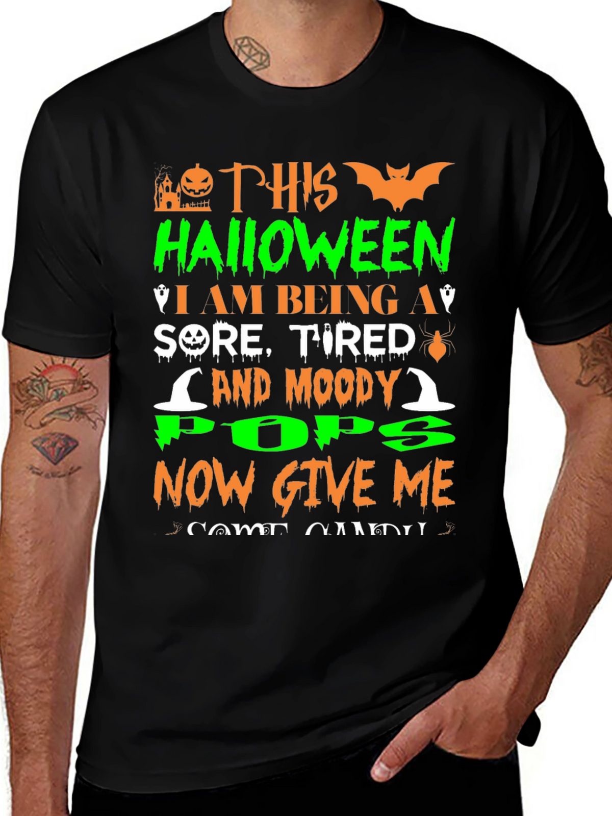 Halloween Sore Tired Moody Pops T-Shirt
