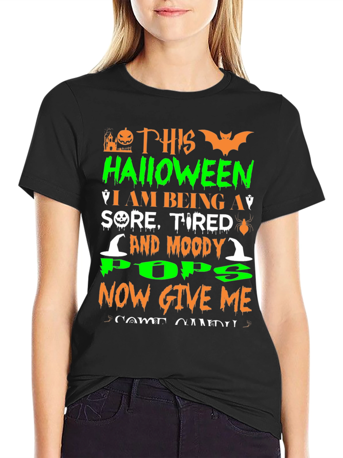 Halloween Sore Tired Moody Pops T-Shirt
