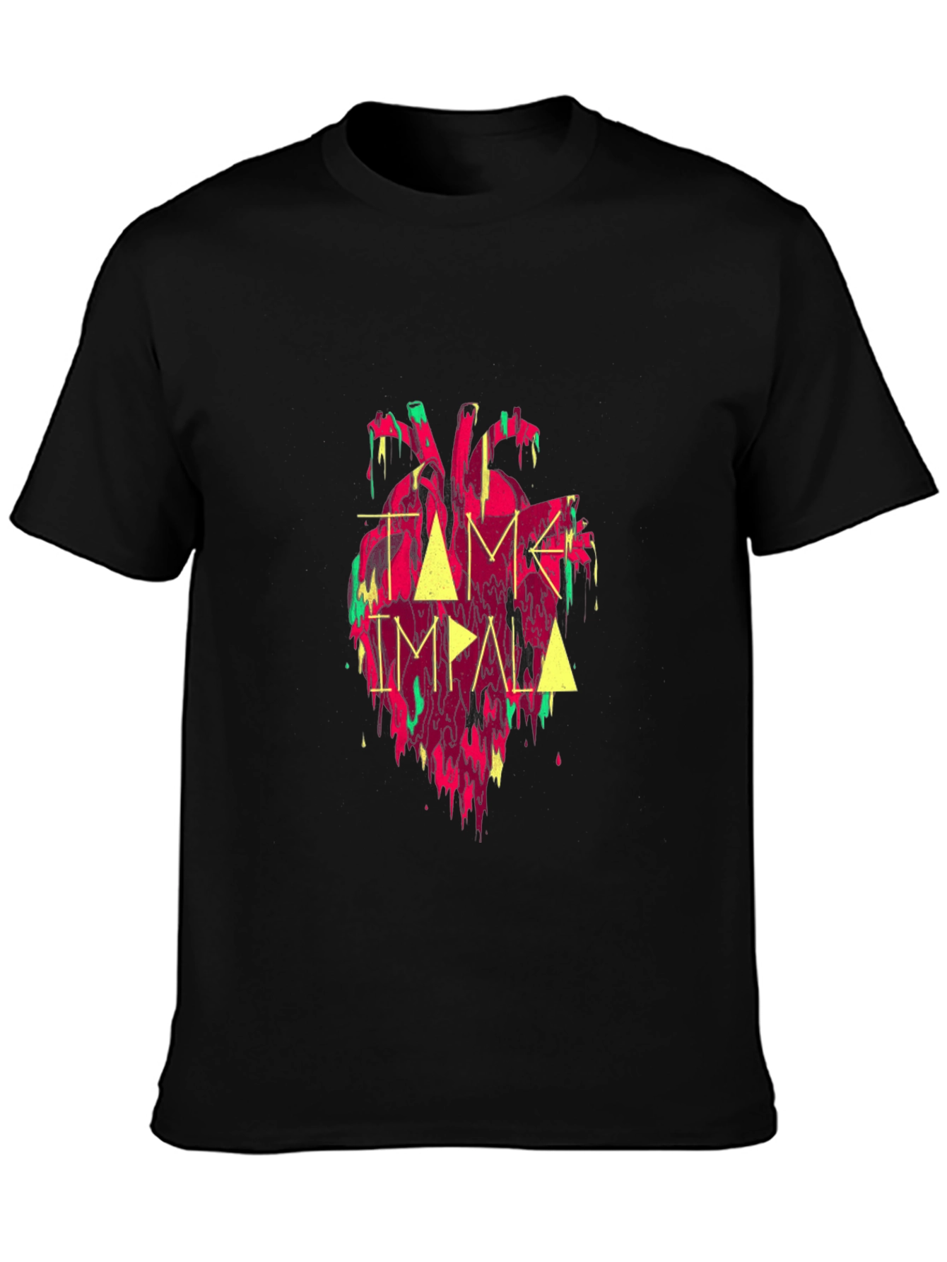 Tame Impala Heart Graphic Black Tee