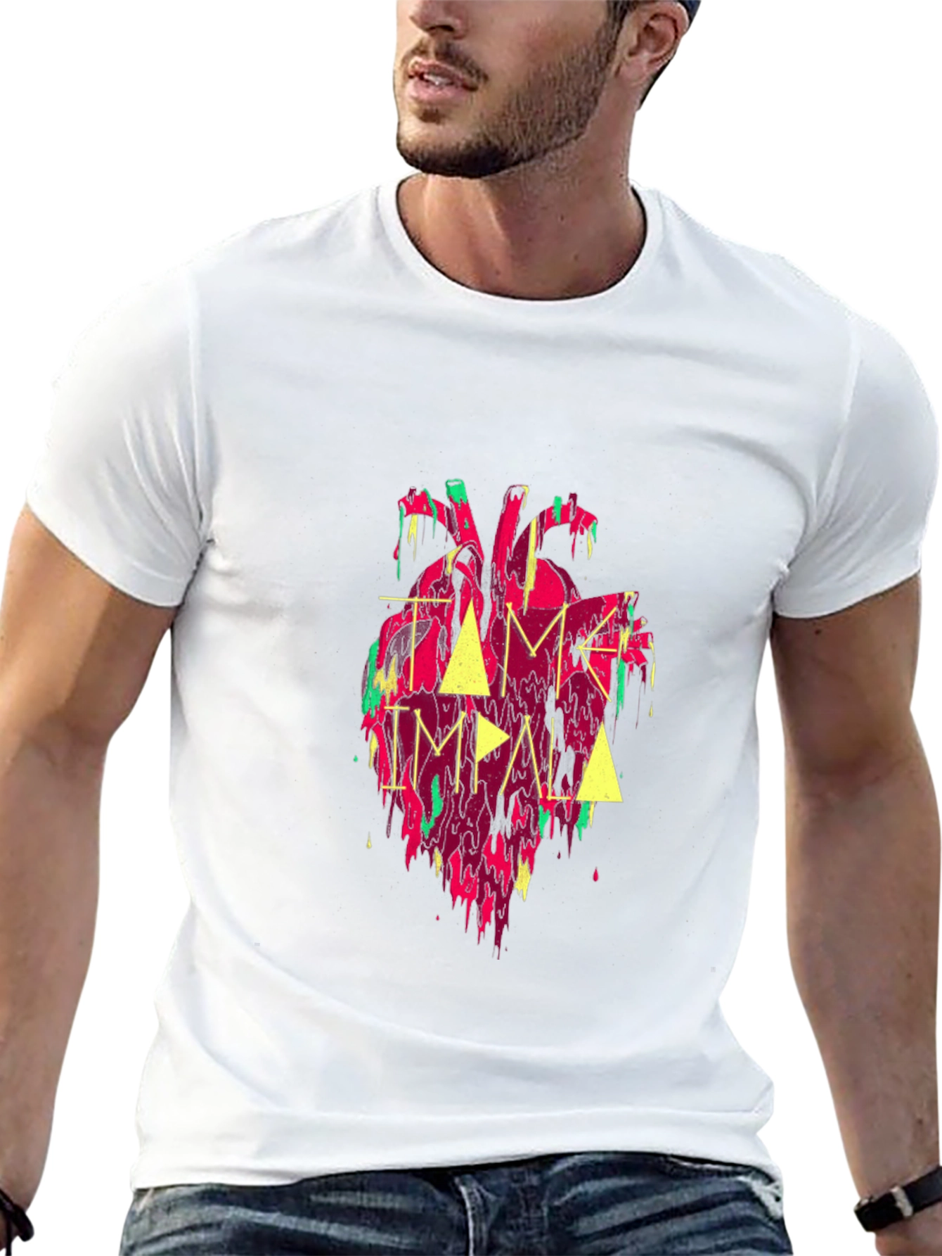 Tame Impala Heart Graphic Black Tee